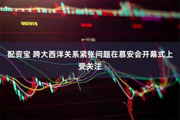 配资宝 跨大西洋关系紧张问题在慕安会开幕式上受关注