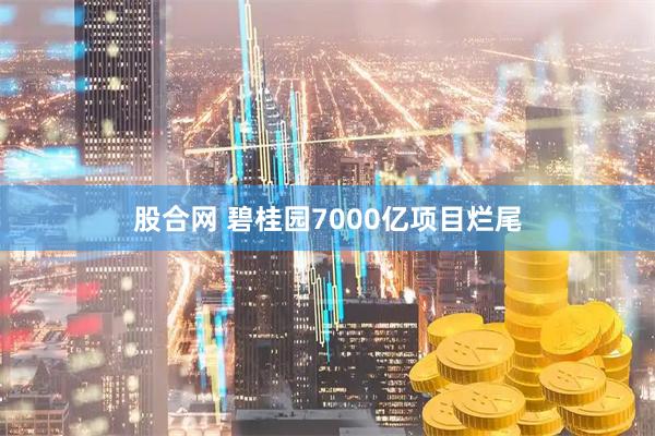 股合网 碧桂园7000亿项目烂尾